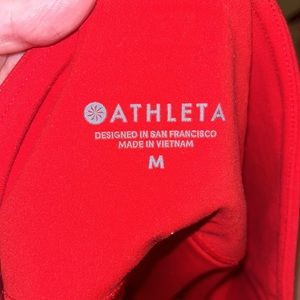 Athleta red leggings size M